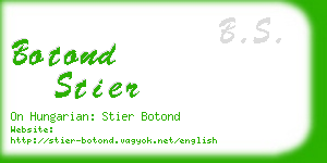 botond stier business card